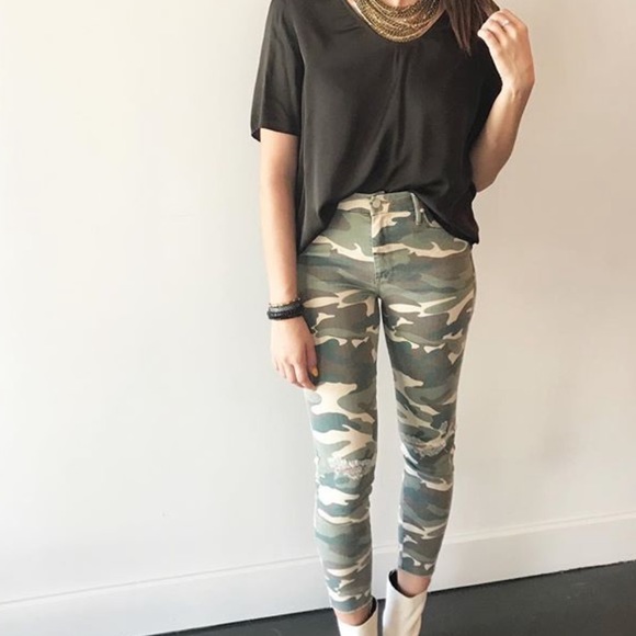 MOTHER Denim - MOTHER the looker army print jeans🤍